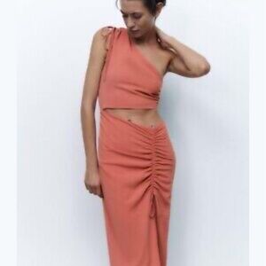 Zara one shoulder dress